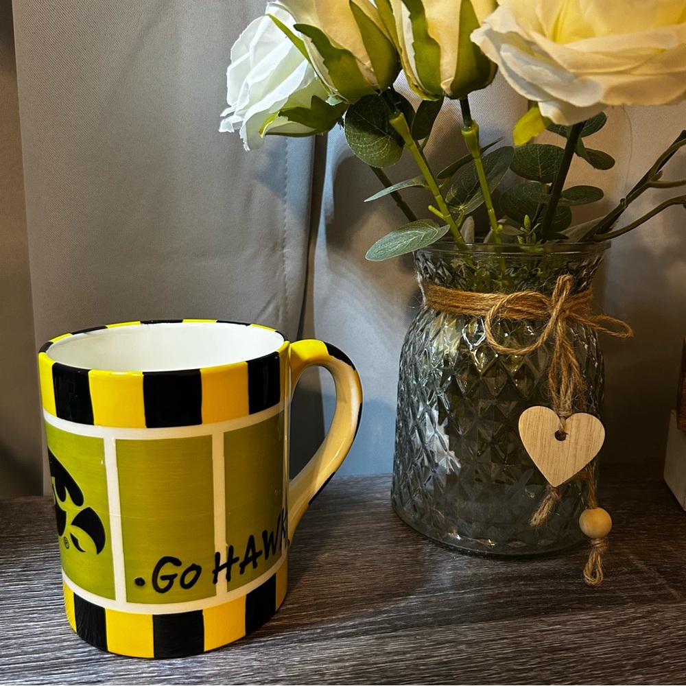 Iowa Hawkeyes Football Print Coffee Mug